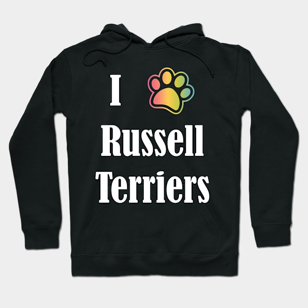 I Heart Russell Terriers | I Love Russell Terriers Hoodie by jverdi28